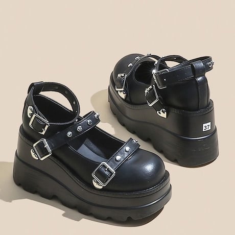 24cmShopメタル風ファッションシングルシューズsh095