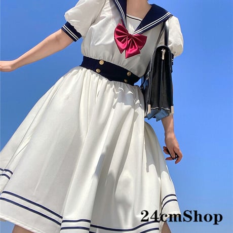 24cmShop 海軍ネクタイ可愛いワンピース 1150