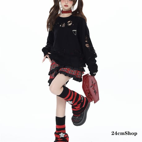 24cmShop 可愛いセーター長いT-シャツ tx006