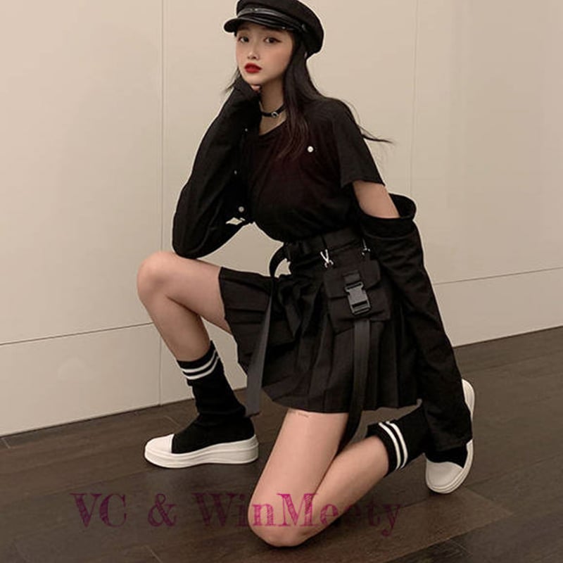 SetUp 長袖Tシャツ+プリーツスカート 145 | 可愛い服量産型服通販24cm