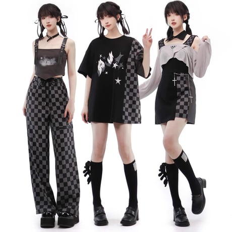 24cmShopファッション  サスペンダー+ズボン  2つのセットsus57
