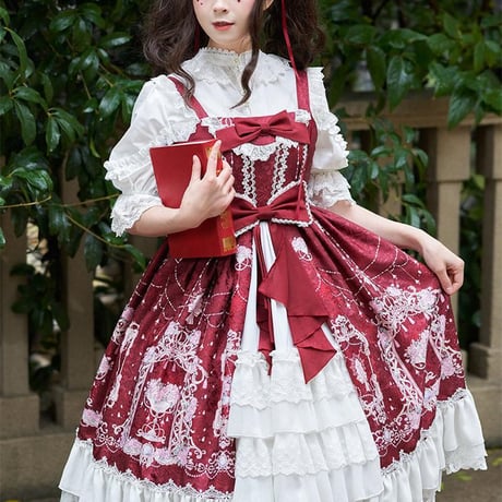 可愛いロリータドレス JSK 2点セット opf130