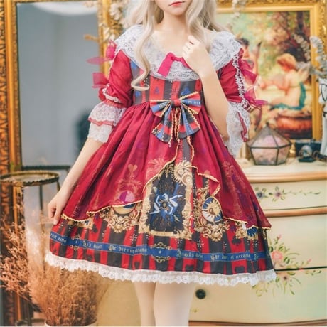 ワンピース ロリータ森ガール ワンピース ゴ  729