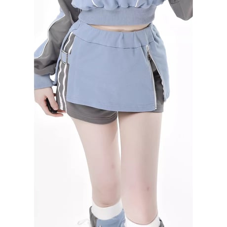 トップス+ ショートパンツ +レッグカバー 3点セットsus154