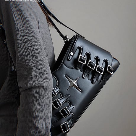 24cmShopファッション レザー ショルダーバッグ b021