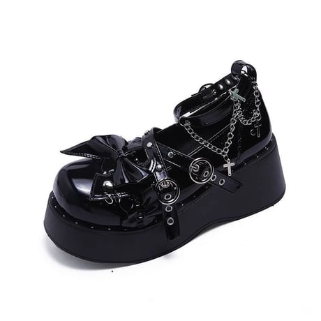 24cmShopメタル風ファッションシングルシューズsh097