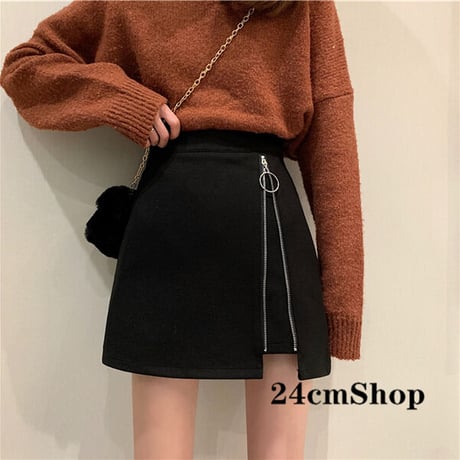 24cmshop  アシンメトリーリボンスカート 1132