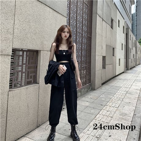24cmshop ブラック系上着+長いズボン 1158