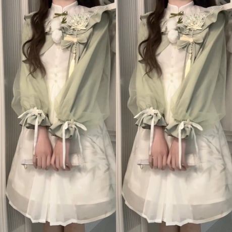 24cmShop中国風ファッション かわいいワンピース2点セットsus201