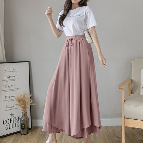 24cmShop シフォンワンピース＆ロング丈パンツ 1192