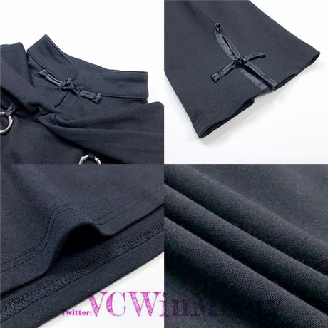 24cmshop チャイナライクタッセルクロップドトップス 189