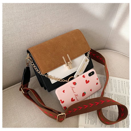 Bags ツインカラー ミニレザーバッグ 596