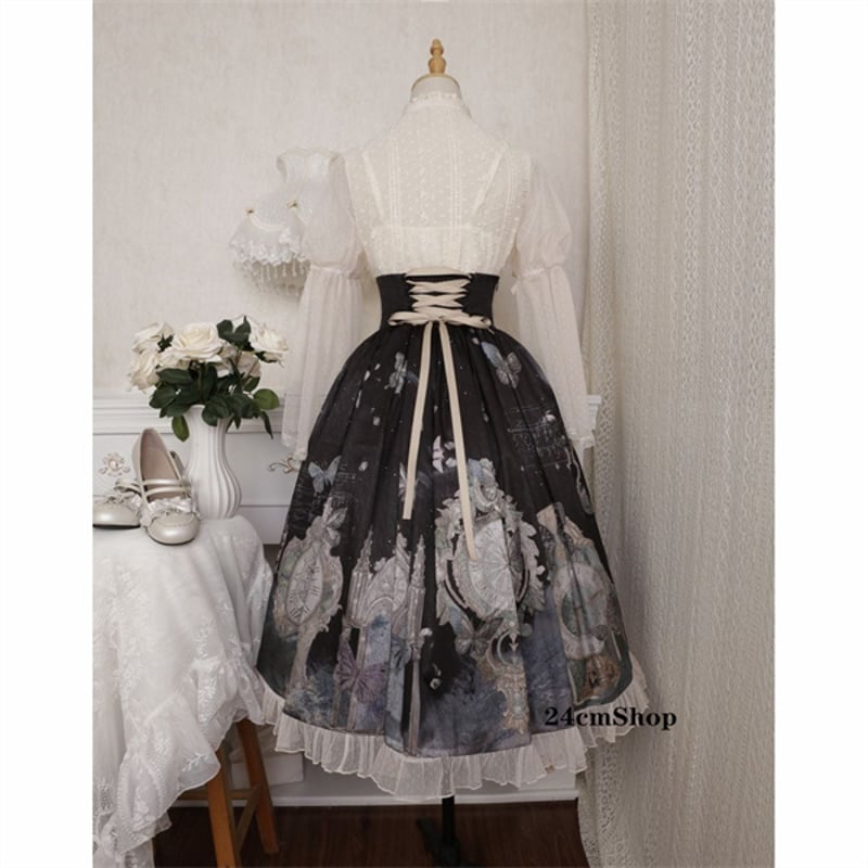 【♡】3点セットロリータドレス Sサイズ ゴシックロリータウィッチドレスセットアップ – Belchic
