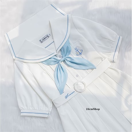 半袖ホワイトセーラー服 opf080