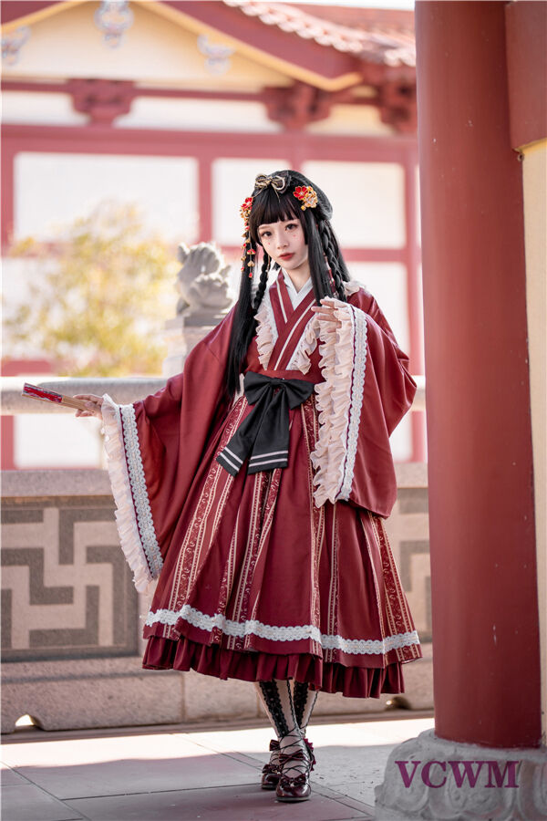 チャイナライクフリルリボンドレス 1055 | 可愛い服量産型服通販24cm