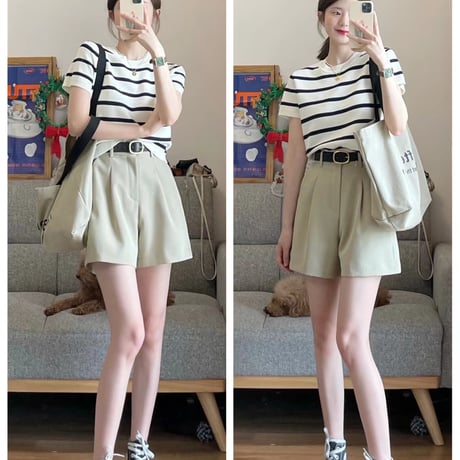 24cmShop 韓国ファッションTシャツ +スカート2点セット sus091
