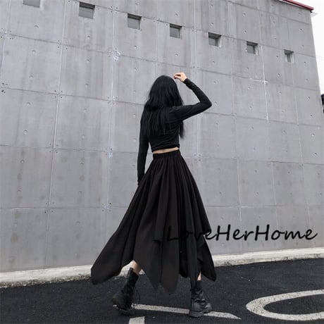 24cmShop ブラック系 長いスカート 1194