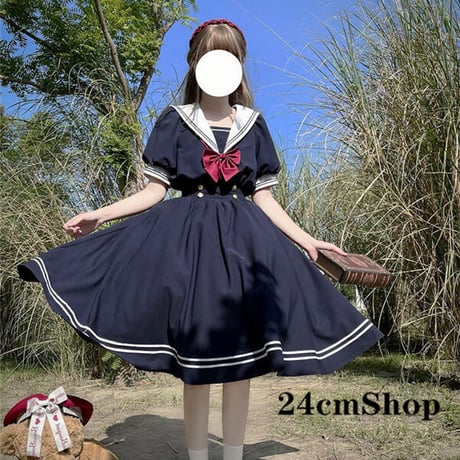 24cmShop 海軍ネクタイ可愛いワンピース 1150