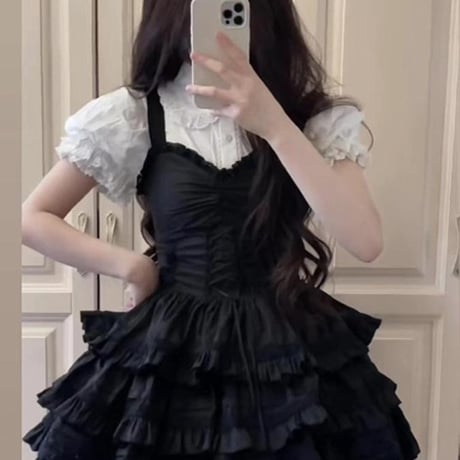 24cmShop 韓国ファッションワンピース2点セット ops050