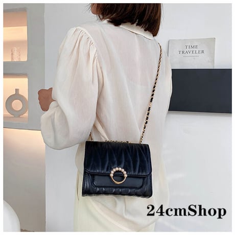 24cmShopファッション レザー ショルダーバッグ 1226