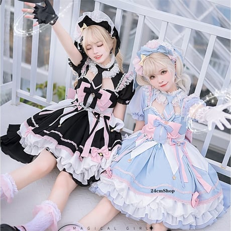 魔法少女フリルワンピースセット opf084