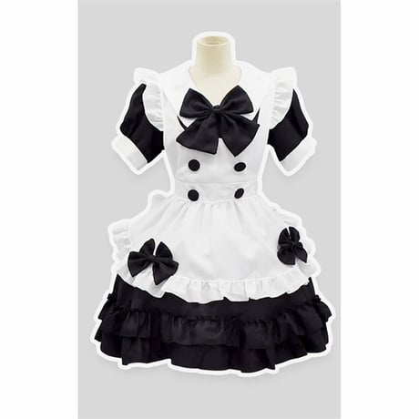 ダブルブレストリボンメイド服 opf069