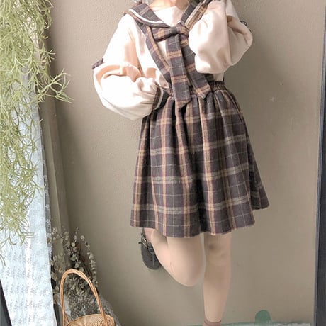 KaWaii トップス+ジャンパースカート 250