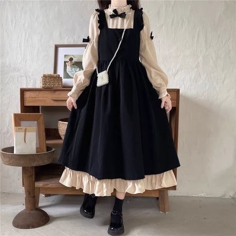 24cmShop ファッション かわいいワンピース2点セットops114