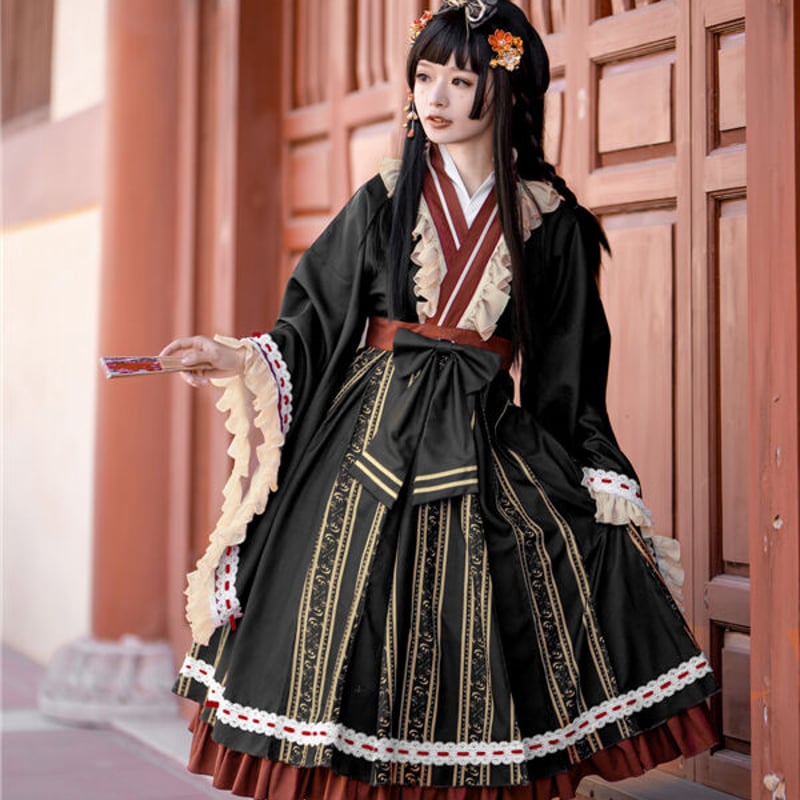 ☆新品☆yuni チャイナリボン チャイナ服 ピンクフリルリボン エレガントチャイナワンピース