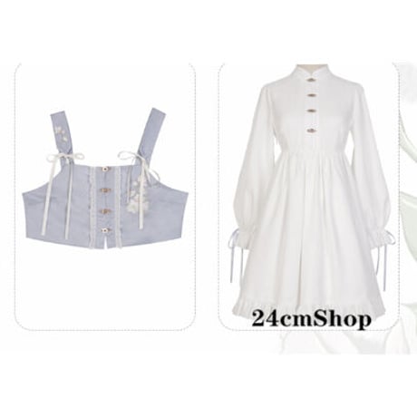 24cmShop 中国風短いジャックと白いワンピース 1276