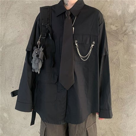 ファッションブラウス ネクタイ  763