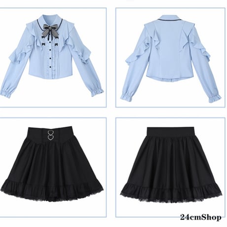 24cmShop 地雷系ブラウスとジャンパースカートsuf010