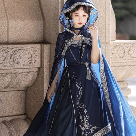 24cmShop チャイナ ショールとワンピース２点セット ops008