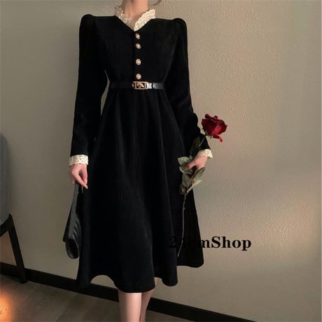 24cmShopフランススタイルレディース高品質ワンピースopf019