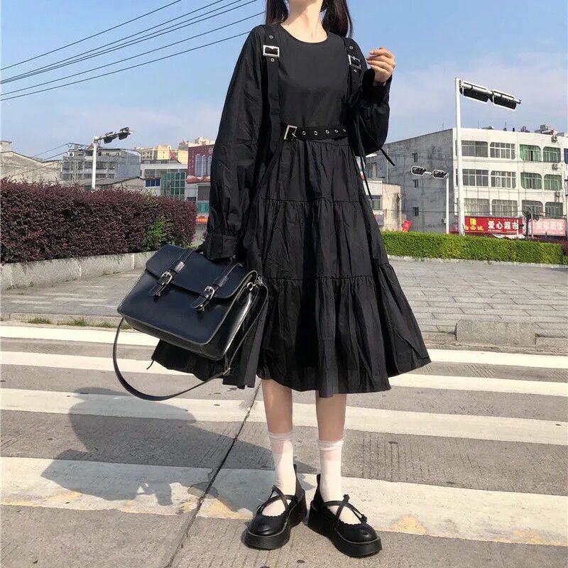 Amazonで購入可能】黒いワンピース 408 | 可愛い服量産型服通販