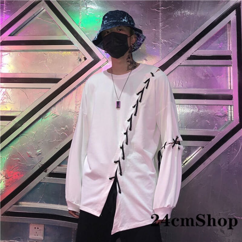 モード系アシンメトリーデザインシャツ 1092 | 可愛い服量産型服通販