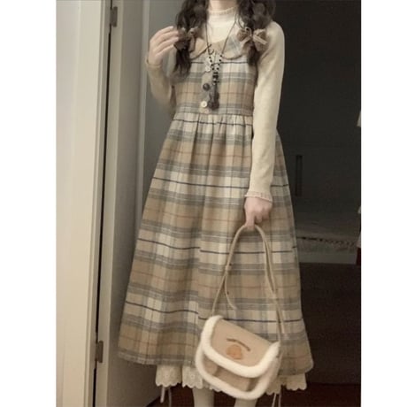24cmShop韓国ファッションワンピース2点セットopf177