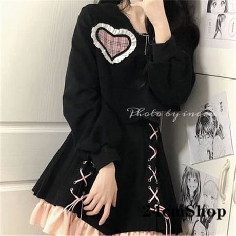 24cmShopファッションリボントップス+スカートセット 1180