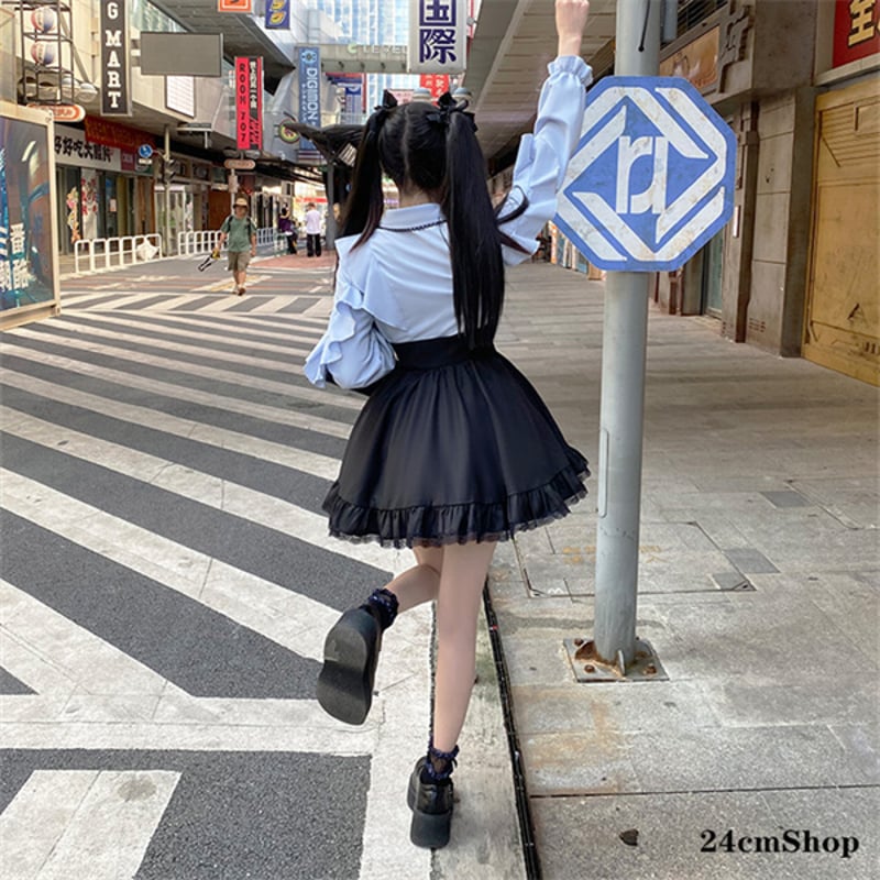 24cmShop 地雷系ブラウスとジャンパースカートsuf010 | 可愛い服 24cmShop 地雷系ブラウスとジャンパースカートsuf010 | 可愛い服