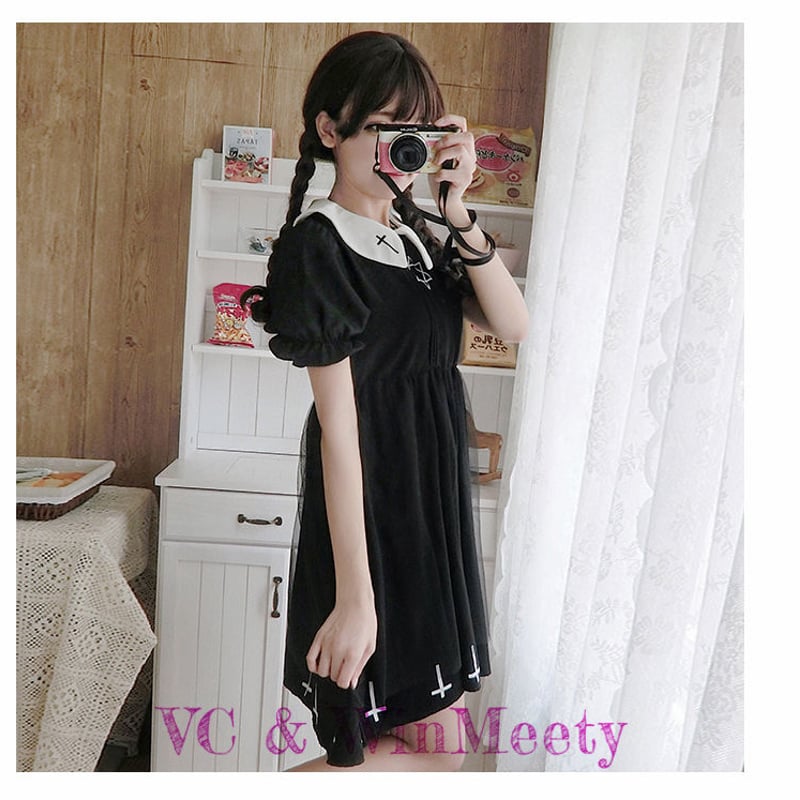 六芒星 十字架ワンピース 171 | 可愛い服量産型服通販24cmニヨンセンチ