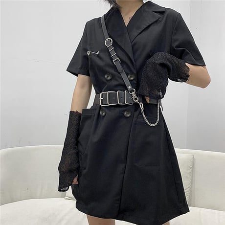 OnePiece  パンク風のブレザースカート 380