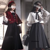 ケープ付きロングスカートセットアップ opf142
