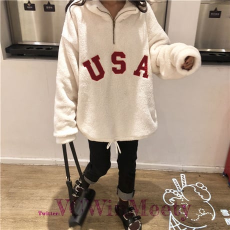 Tops  USAウールパーカー 272