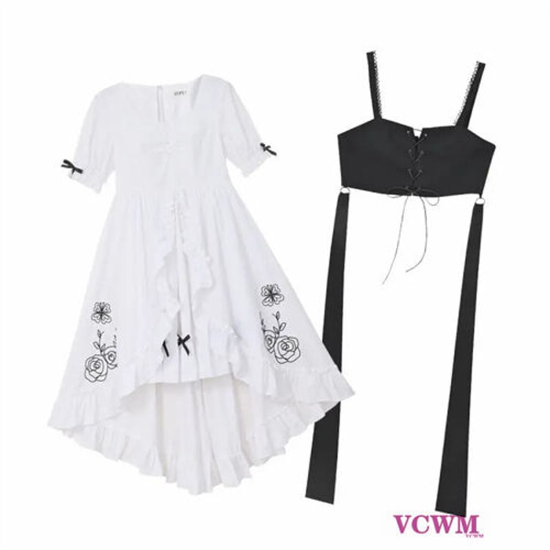 お姫様風のワンピース2点セット 931 | 可愛い服量産型服通販24cm