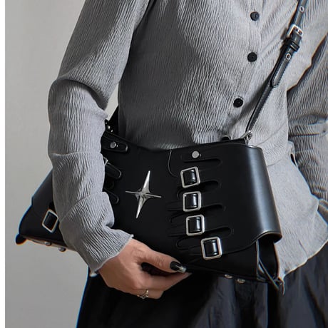 24cmShopファッション レザー ショルダーバッグ b021