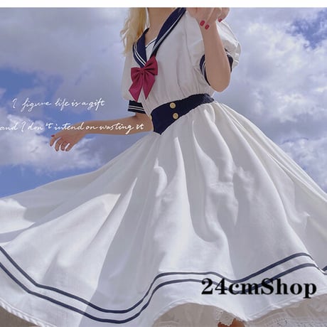 24cmShop 海軍ネクタイ可愛いワンピース 1150