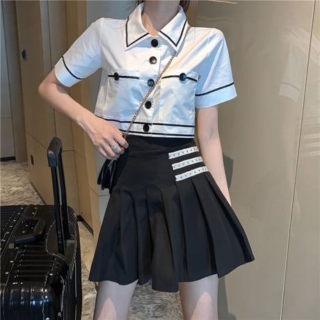 24cmShop ファッション白シャツとグループの2点セット 1248