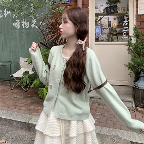 Kawaii Knit Short Jacket  wt048