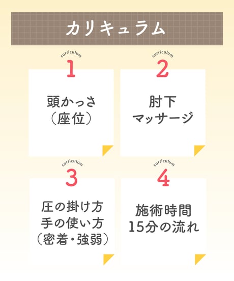 座位かっさヘッド＆アーム講座（入門コース）