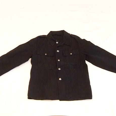 黒染スイス軍デニムシャツ型ジャケット